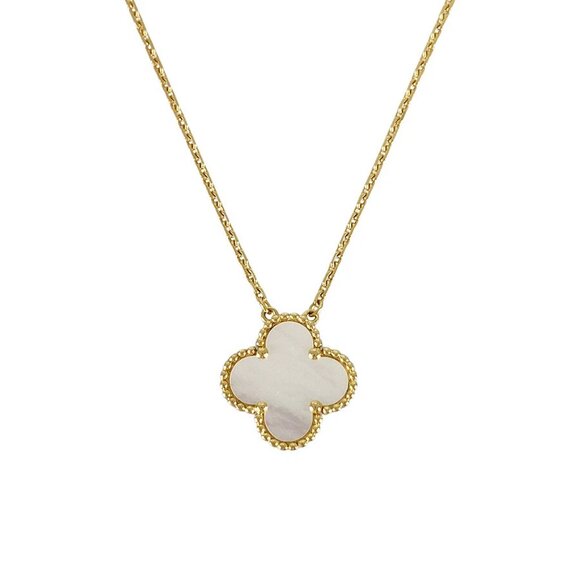Van Cleef & Arpels Vintage Alhambra Pendant VCARA45900 Yellow gold shell Nec... - Picture 1 of 14